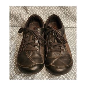 Women's Keen Black Leather Sneakers/ Hiking Shoes ~8.5